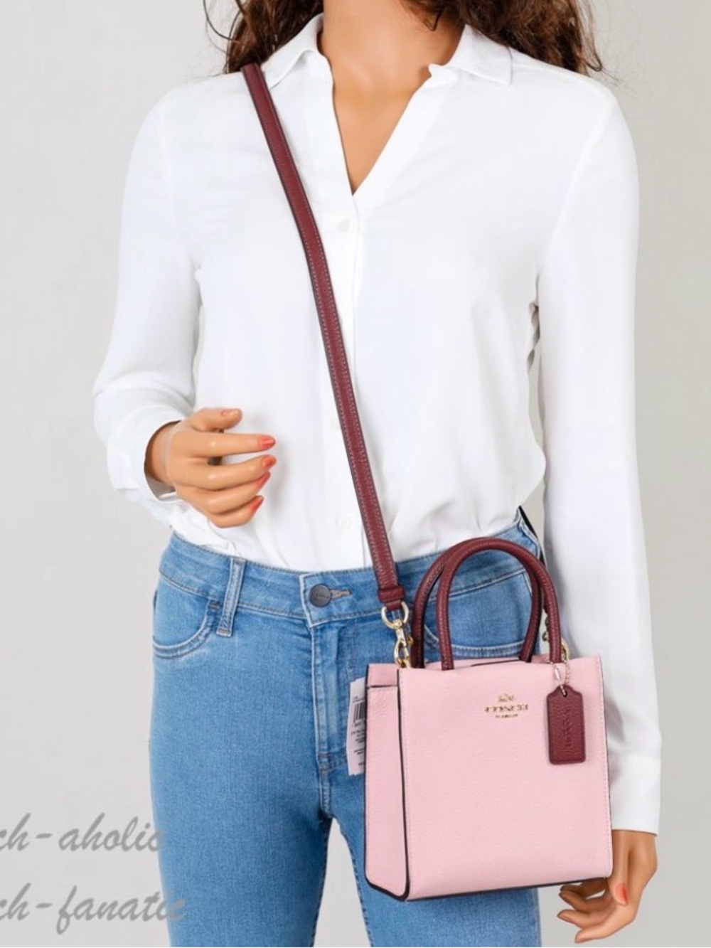 Coach Mini Cally Crossbody in Powder Pink